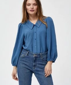 PEPPERCORN Chemisier Blue Horizon Femme