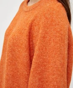 PEPPERCORN PENELOPE 3/4 SLEEVE CURVE Pullover Apricot Orange Melange Femme 7 PEPPERCORN PENELOPE 3/4 SLEEVE CURVE Pullover Apricot Orange Melange Femme -Promos PEPPERCORN Magasin cd3484641a4e499c948a8983ab0d0f70