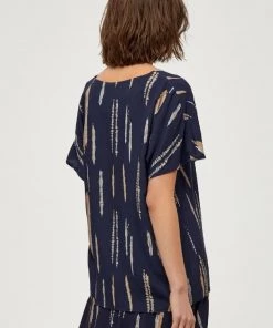 PEPPERCORN Femme ELARA T Shirt Imprimé D Blue P 7 PEPPERCORN Femme ELARA T Shirt Imprimé D Blue P -Promos PEPPERCORN Magasin d15196fe7fc34d5eb3542f5b502a0f05