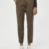 PEPPERCORN JANIKA Pantalon Classique Crocodile Green Femme