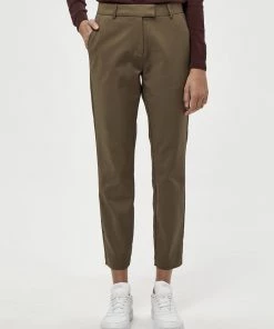 PEPPERCORN JANIKA Pantalon Classique Crocodile Green Femme