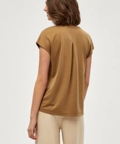 PEPPERCORN LANA Blouse Ermine Brown Femme -Promos PEPPERCORN Magasin d429e2a23b5f4d488c805eff3af7dd97