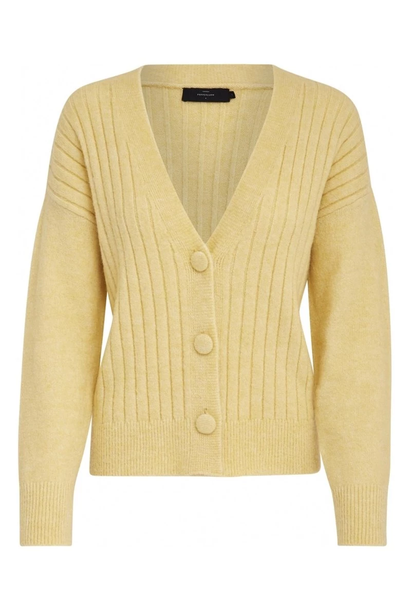 PEPPERCORN PENELOPE Gilet Pale Yellow Melange Femme 5 PEPPERCORN PENELOPE Gilet Pale Yellow Melange Femme – Image 5