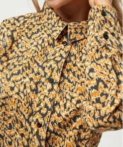 PEPPERCORN Femme Robe Chemise Grey, Mustard Yellow -Promos PEPPERCORN Magasin d6704edcd8fd47c390a56e8bcfc54cc4