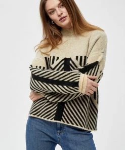 PEPPERCORN Femme JAYDA Pullover Seedpearl Creme Melange