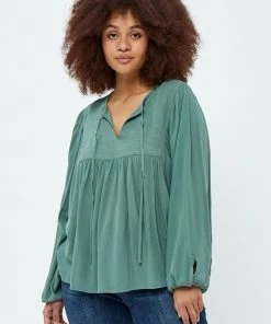 PEPPERCORN Femme DANEA CURVE Blouse Arctic Blue