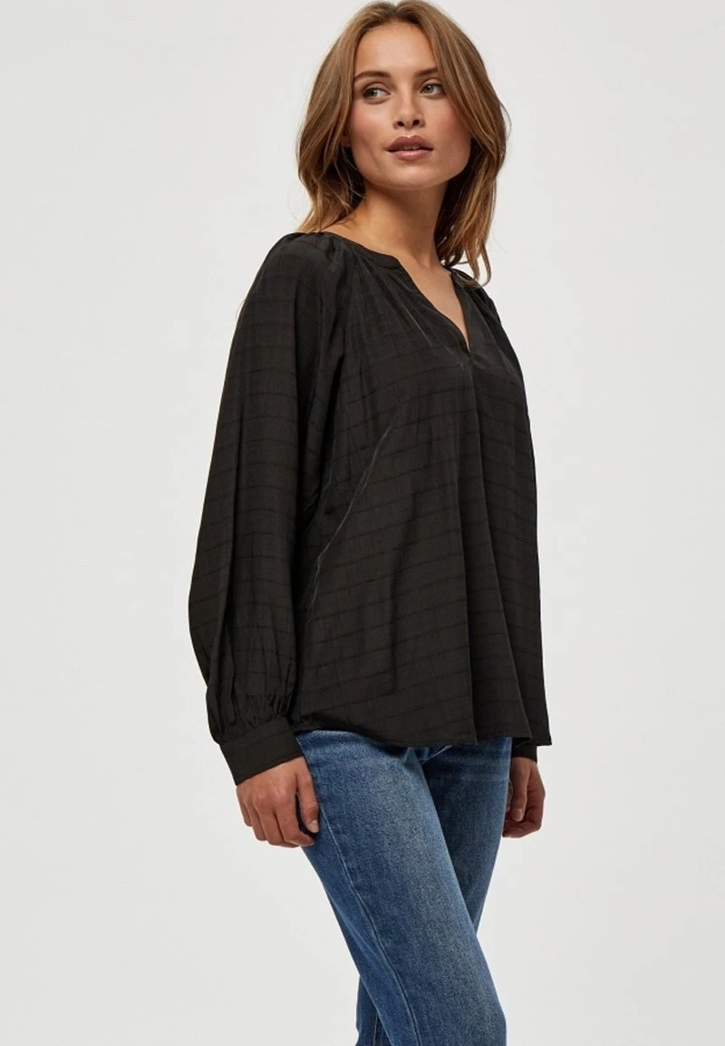 PEPPERCORN Femme MILENA LONG SLEEVE Blouse Black 3 PEPPERCORN Femme MILENA LONG SLEEVE Blouse Black – Image 3