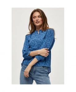 PEPPERCORN Femme CADY LISSI Blouse Star Sapphire Blue Print