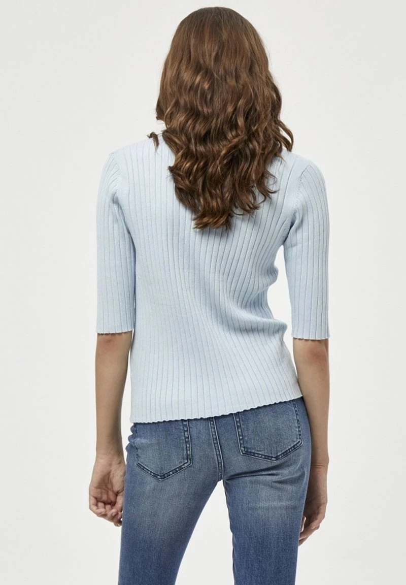 PEPPERCORN Femme TANA T Shirt Basique Skyway Blue Melange 3 PEPPERCORN Femme TANA T Shirt Basique Skyway Blue Melange – Image 3