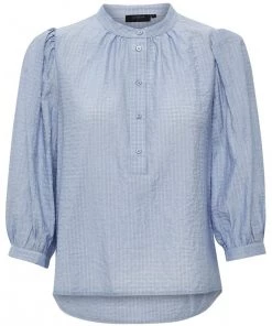 PEPPERCORN Femme CLARA LISSI Blouse Dusk Blue -Promos PEPPERCORN Magasin e12161e8f8e1440399871947cc64c9ed