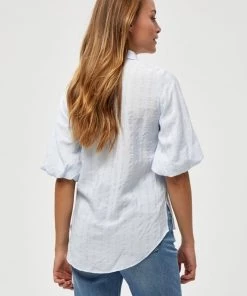 PEPPERCORN CARRIE Chemisier Duck Blue Femme -Promos PEPPERCORN Magasin e1e4147573ab4d54926790b1338eb983