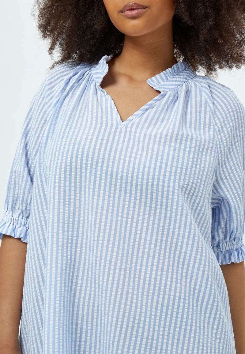 PEPPERCORN Femme ELAINE Robe De Jour Skyway Blue Striped 4 PEPPERCORN Femme ELAINE Robe De Jour Skyway Blue Striped – Image 4