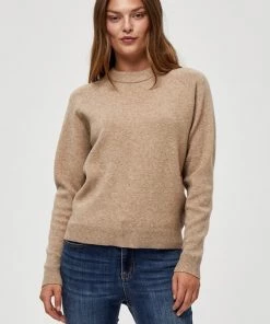 PEPPERCORN ROSALIA Pullover Warm Sand Melange Femme