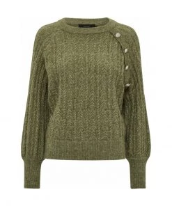 PEPPERCORN Femme PENELOPE Pullover Oil Green Mel -Promos PEPPERCORN Magasin e5130a278b9444fc81efe9b214f8db0d