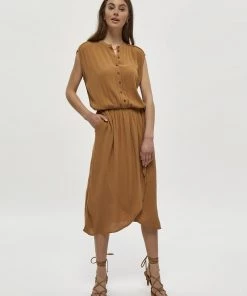 PEPPERCORN Femme MIKAELA Robe De Jour Medal Bronze