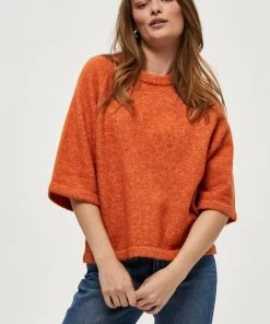 PEPPERCORN PENELOPE Pullover Apricot Orange Melange Femme