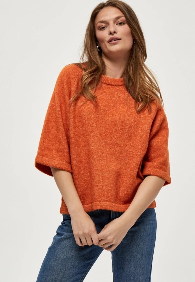 PEPPERCORN PENELOPE Pullover Apricot Orange Melange Femme 1 PEPPERCORN PENELOPE Pullover Apricot Orange Melange Femme