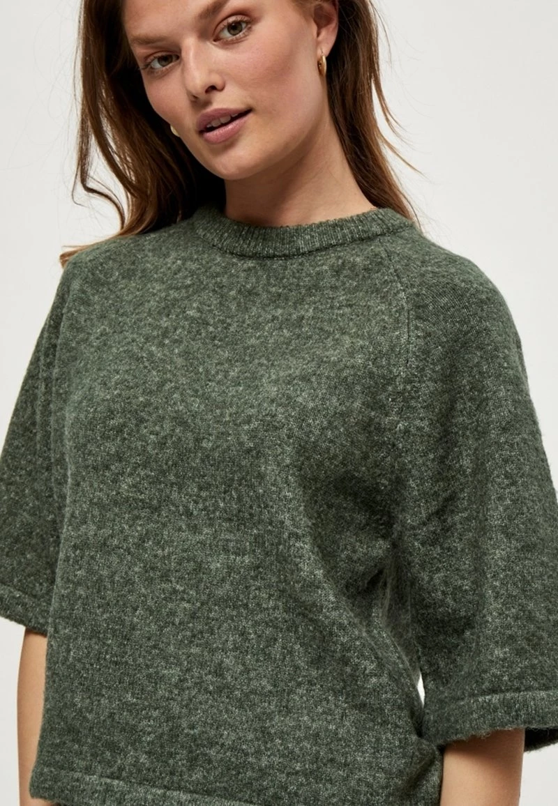 PEPPERCORN Femme PENELOPE Pullover Laurel Wreath Green Melange 4 PEPPERCORN Femme PENELOPE Pullover Laurel Wreath Green Melange – Image 4