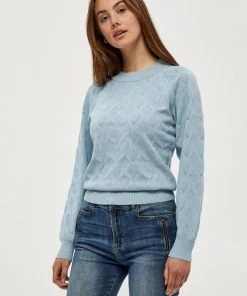 PEPPERCORN Femme LIA PALOMA Pullover Blue Fog