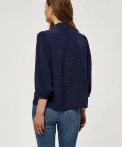 PEPPERCORN Femme LUCKY Chemisier Dress Blue -Promos PEPPERCORN Magasin ea22eba63766498698864724be9f100f