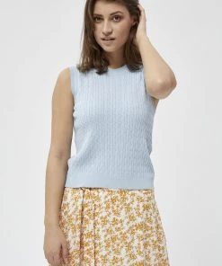 PEPPERCORN Femme TANA Débardeur Cashmere Blue