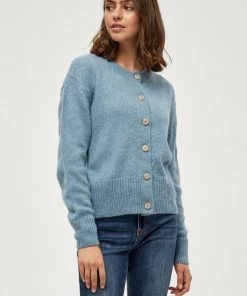 PEPPERCORN JANISA Gilet Faded Denim Femme