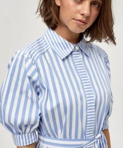 PEPPERCORN Femme ELISA Robe Chemise Skyway Blue Striped -Promos PEPPERCORN Magasin eb5902d4bdf9407fbfddeb13de46cc2b