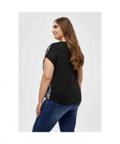 PEPPERCORN Femme CAMIL MALUCCA TEE CURVE T Shirt Imprimé Daphne Blue Pr -Promos PEPPERCORN Magasin eb59d888edd14a25b8ec7bd9e4e8a93b