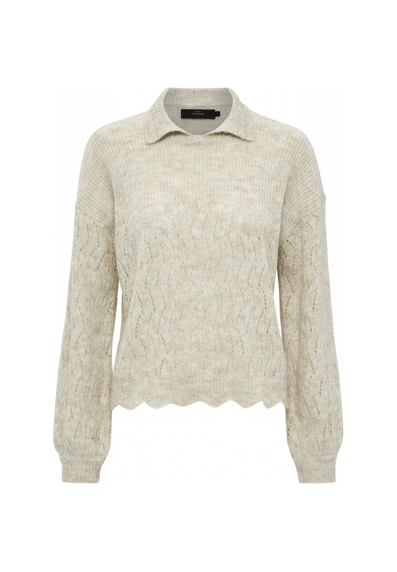 PEPPERCORN Pullover Sandshell Melange Femme 5 PEPPERCORN Pullover Sandshell Melange Femme – Image 5
