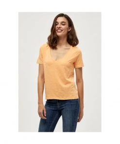 PEPPERCORN ESTEL T Shirt Basique Peach Cobbler Femme