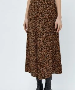 PEPPERCORN Femme JULIANNA Jupe Longue Toffee Print