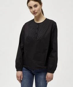 PEPPERCORN Femme T Shirt à Manches Longues Black