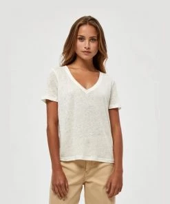 PEPPERCORN DICTE T Shirt Basique White Femme