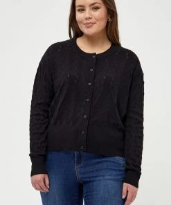 PEPPERCORN TANA CURVE Gilet Black Femme