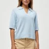 PEPPERCORN Femme SHORT SLEEVE Polo Skyway Blue Melange
