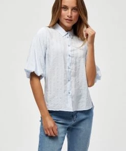 PEPPERCORN CARRIE Chemisier Duck Blue Femme