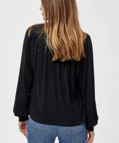 PEPPERCORN ROSALINDA Blouse Black Femme -Promos PEPPERCORN Magasin f305d056390845cfaed16a3c73e7fa50