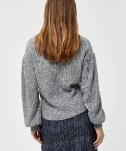 PEPPERCORN Pullover Grey Mel Melange Femme -Promos PEPPERCORN Magasin f31d1f540056446999c65a5a5302849c