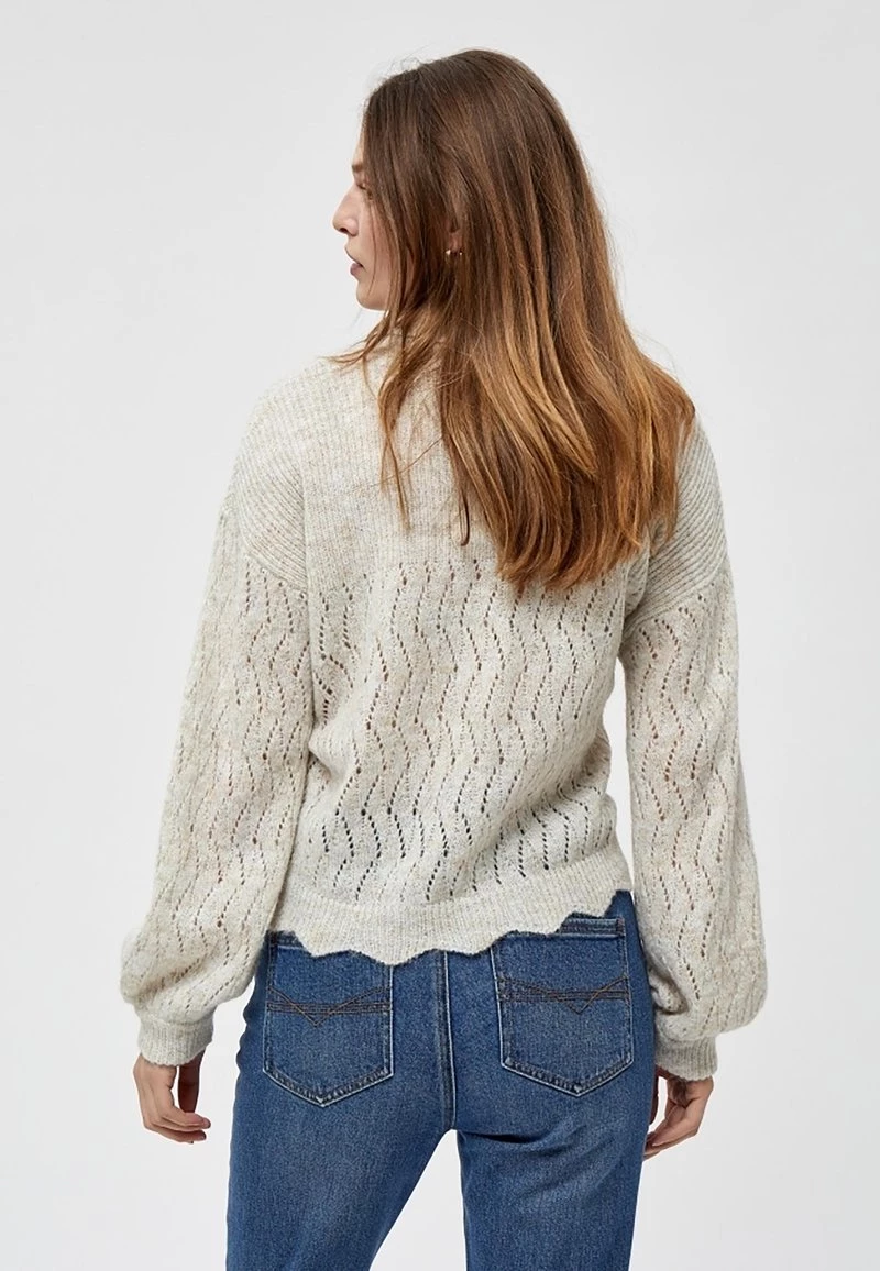 PEPPERCORN Pullover Sandshell Melange Femme 3 PEPPERCORN Pullover Sandshell Melange Femme – Image 3