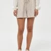 PEPPERCORN ELAINE Short Warm Sand Stripe Femme