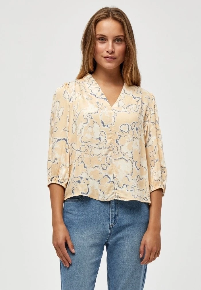 PEPPERCORN CIGGA JASMINA Blouse Warm Sand Pr Femme 1 PEPPERCORN CIGGA JASMINA Blouse Warm Sand Pr Femme