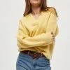 PEPPERCORN Pullover Pale Yellow Melange Femme