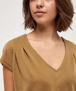 PEPPERCORN LANA Blouse Ermine Brown Femme -Promos PEPPERCORN Magasin f7382f7a69b5424692d59dbafede1e37