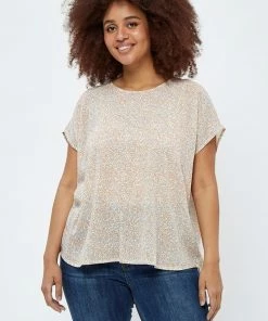 PEPPERCORN Femme DANEA MALUCCA CURVE T Shirt Imprimé Skyway Blue Print