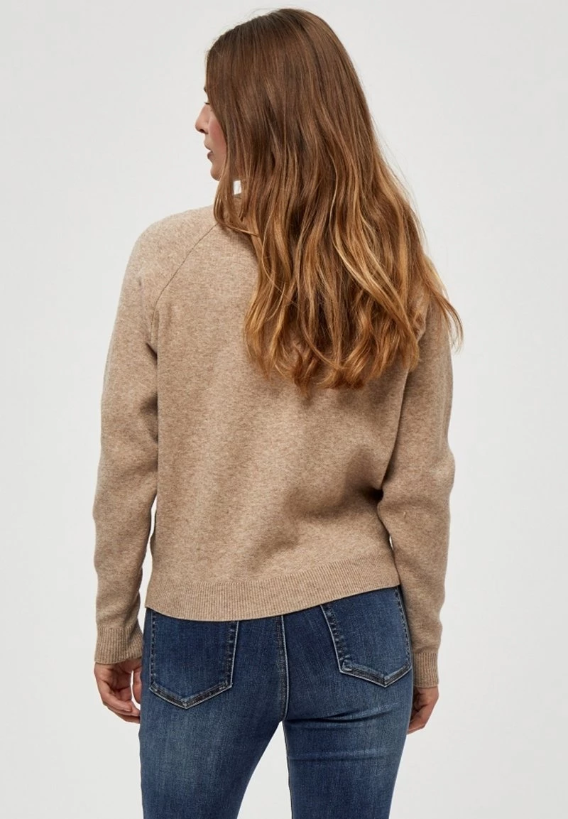 PEPPERCORN ROSALIA Pullover Warm Sand Melange Femme 3 PEPPERCORN ROSALIA Pullover Warm Sand Melange Femme – Image 3