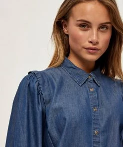 PEPPERCORN Femme Chemisier Dark Blue -Promos PEPPERCORN Magasin faa1d400554b4e98834b21fe3e0bc912