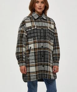 PEPPERCORN Femme JOANNA Manteau Court Black Pr