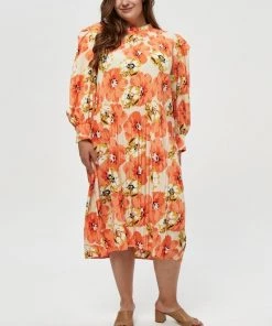 PEPPERCORN Femme Robe De Jour Orange/beige
