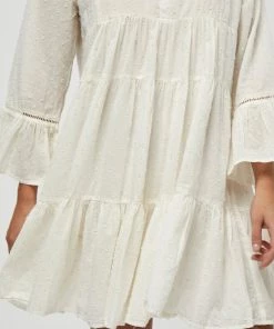 PEPPERCORN Femme EMINA Robe De Jour Cloud Dancer -Promos PEPPERCORN Magasin fbcec408c7f342de845254e31bb13cba