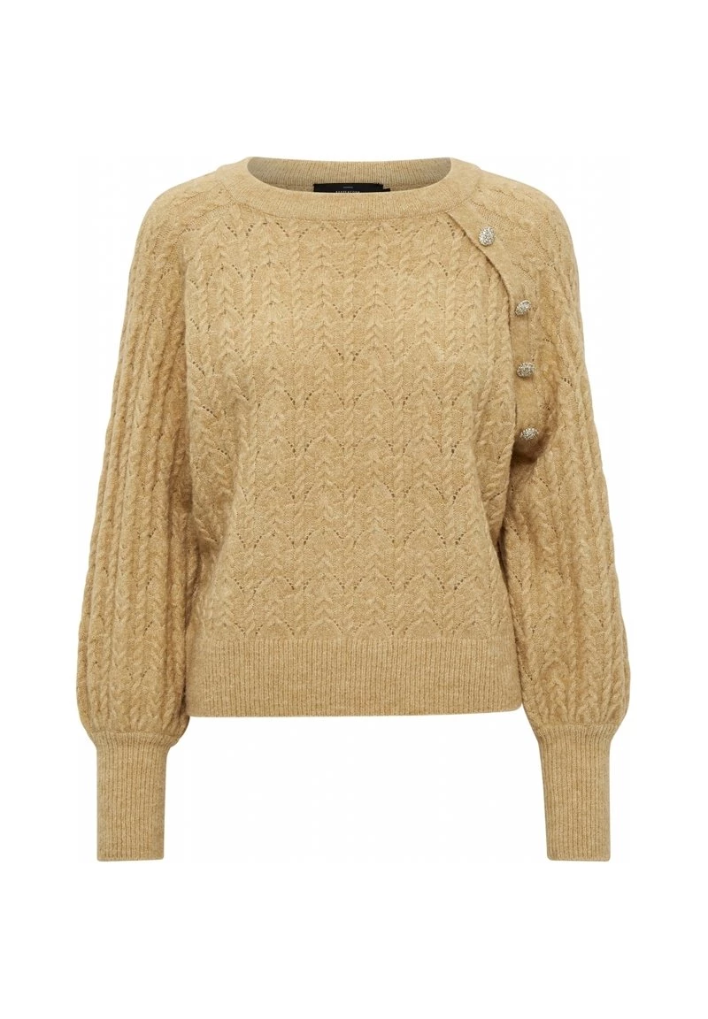 PEPPERCORN Femme PENELOPE Pullover Warm Sand Melange 5 PEPPERCORN Femme PENELOPE Pullover Warm Sand Melange – Image 5